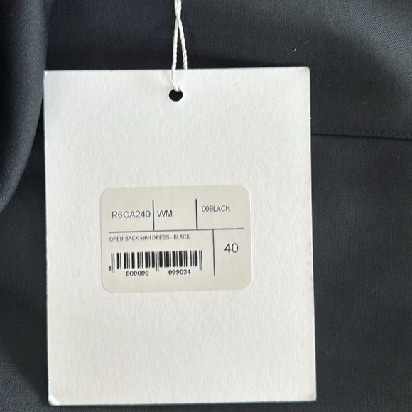 NWT Orig $760 Rokh Open Back Mini Dress Black Wool - Picture 5 of 5